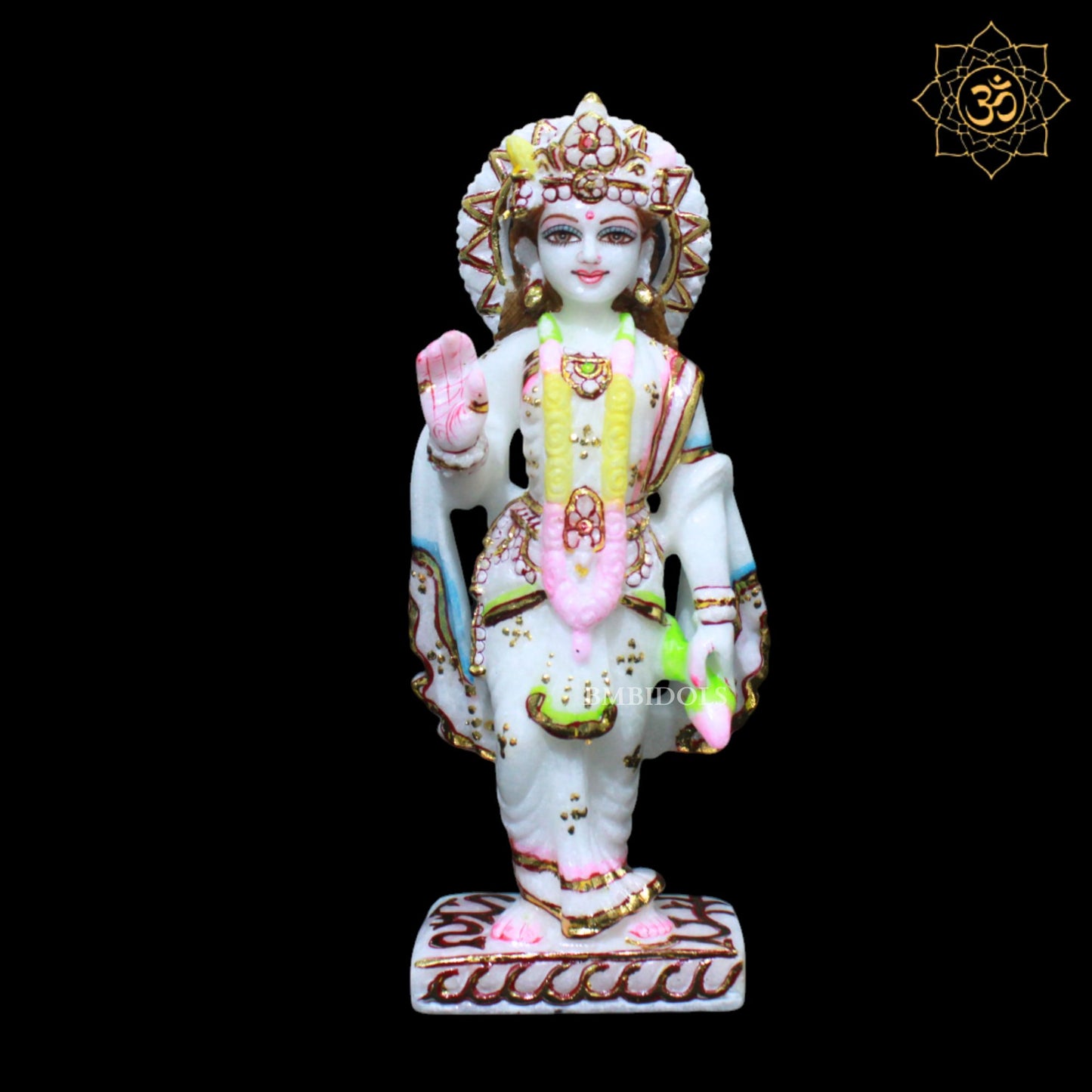 Small Lakshmi Naryan Marble Murti for Homes and Temples in 9inches