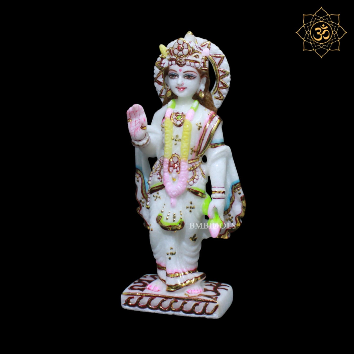 Small Lakshmi Naryan Marble Murti for Homes and Temples in 9inches
