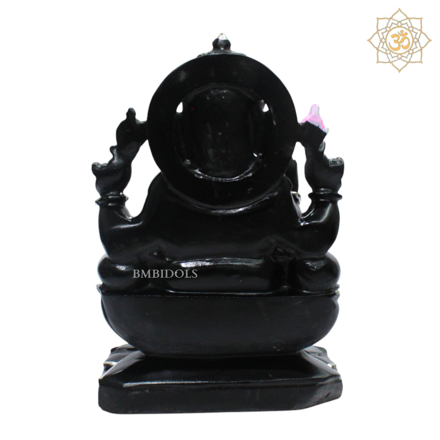 Black Stone Ganesha Statue for Homes and Temples in 1ft(12inch)