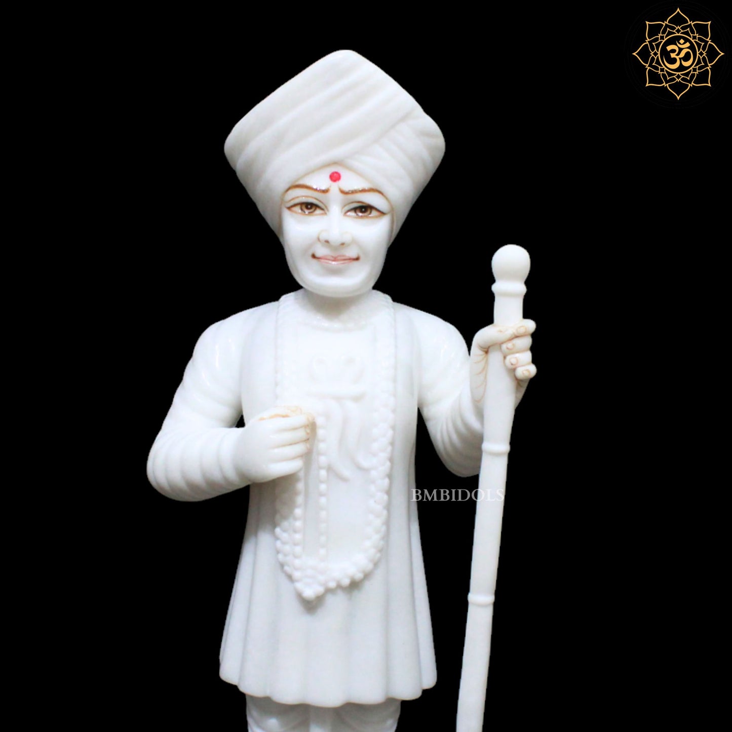 Jalaram Bapa Statue in Makrana Marble for Homes and Temples in 15inches