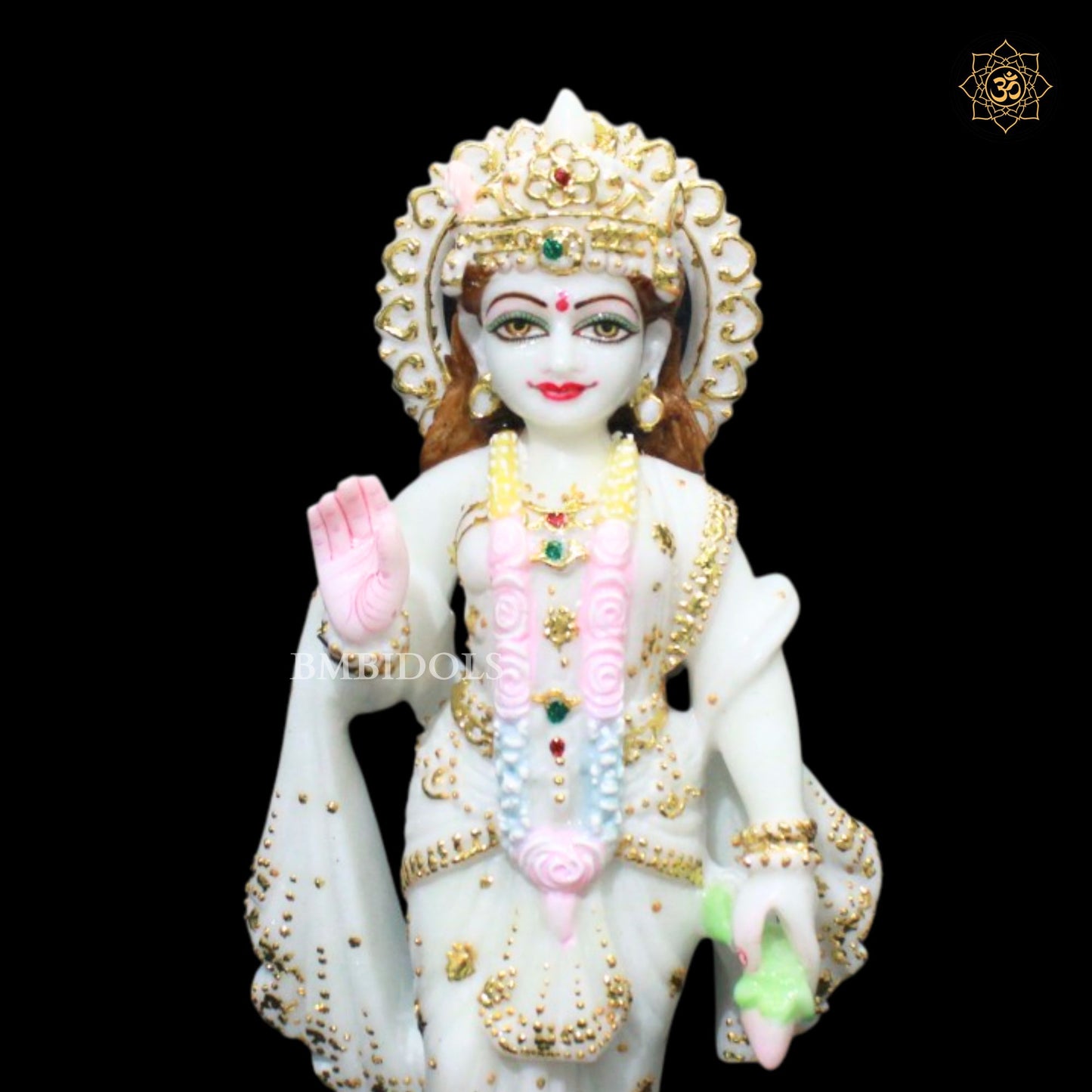 Lakshmi Narayan Bhagwan Marble Murti in 1feet