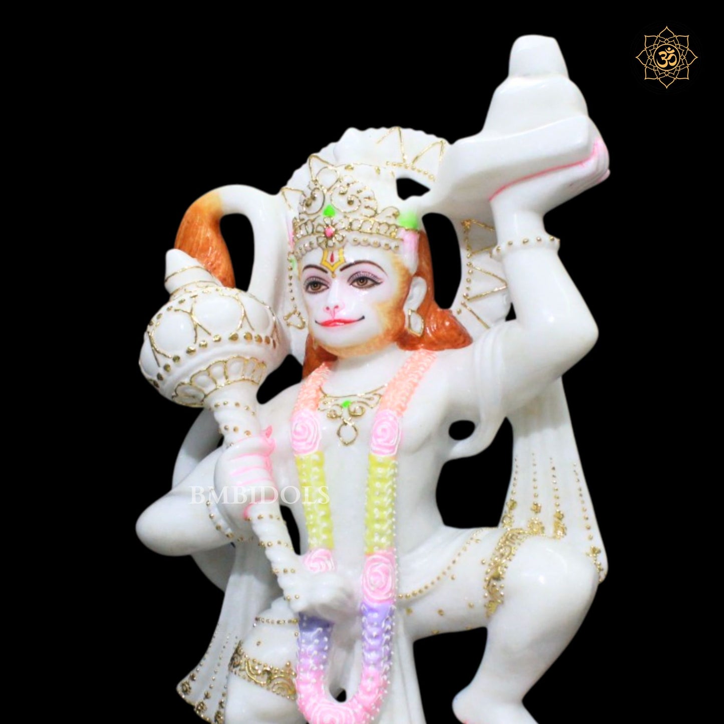 18inch Bhagwan Veer Hanuman Murti in Makrana Marble