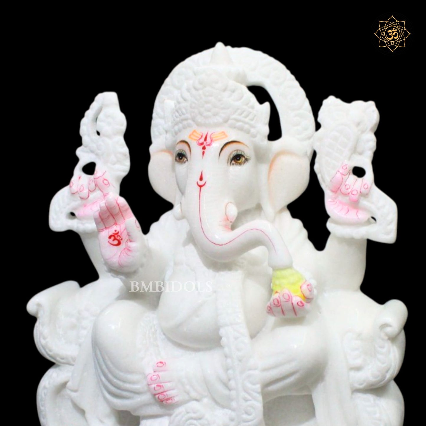 Ganesh Bhagwan Marble Statue in 12inches