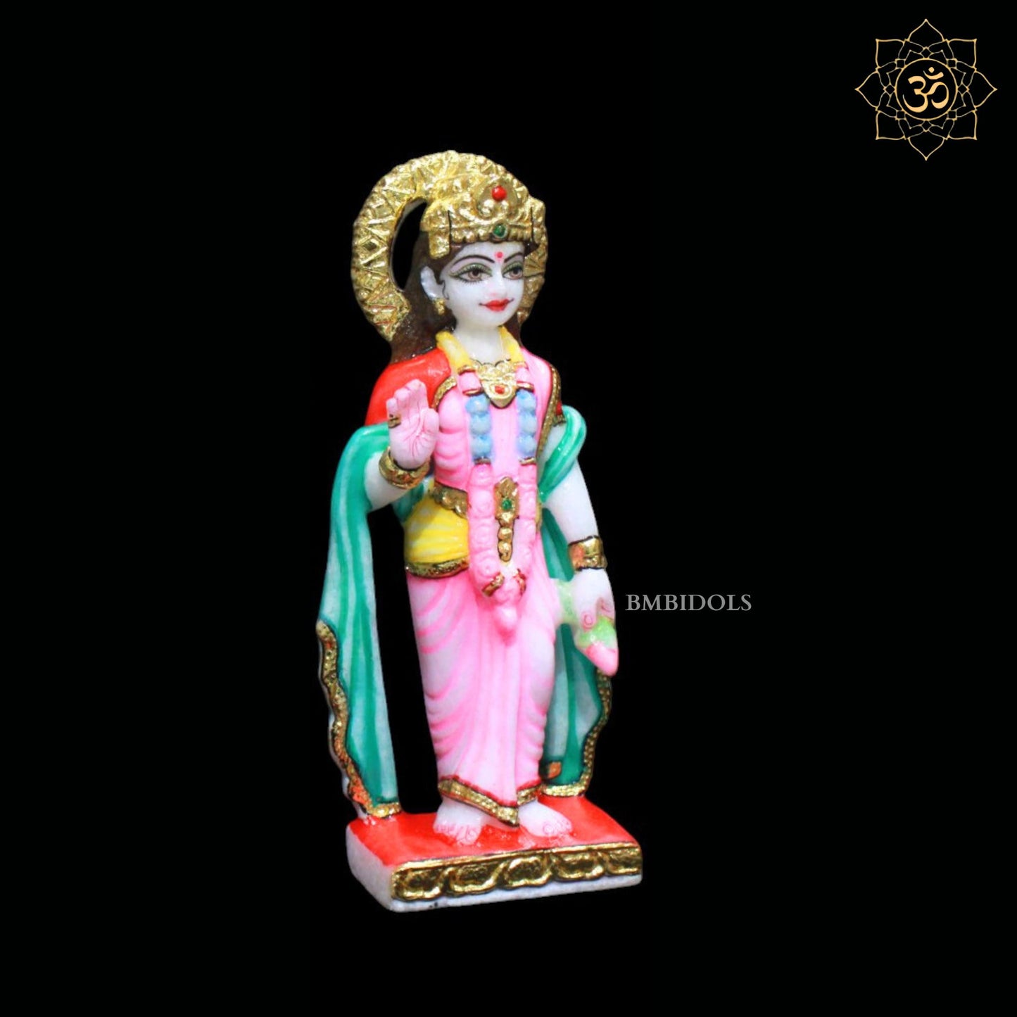 7inch Marble Ram Darbar Murti for Homes and Temples Makrana Marble