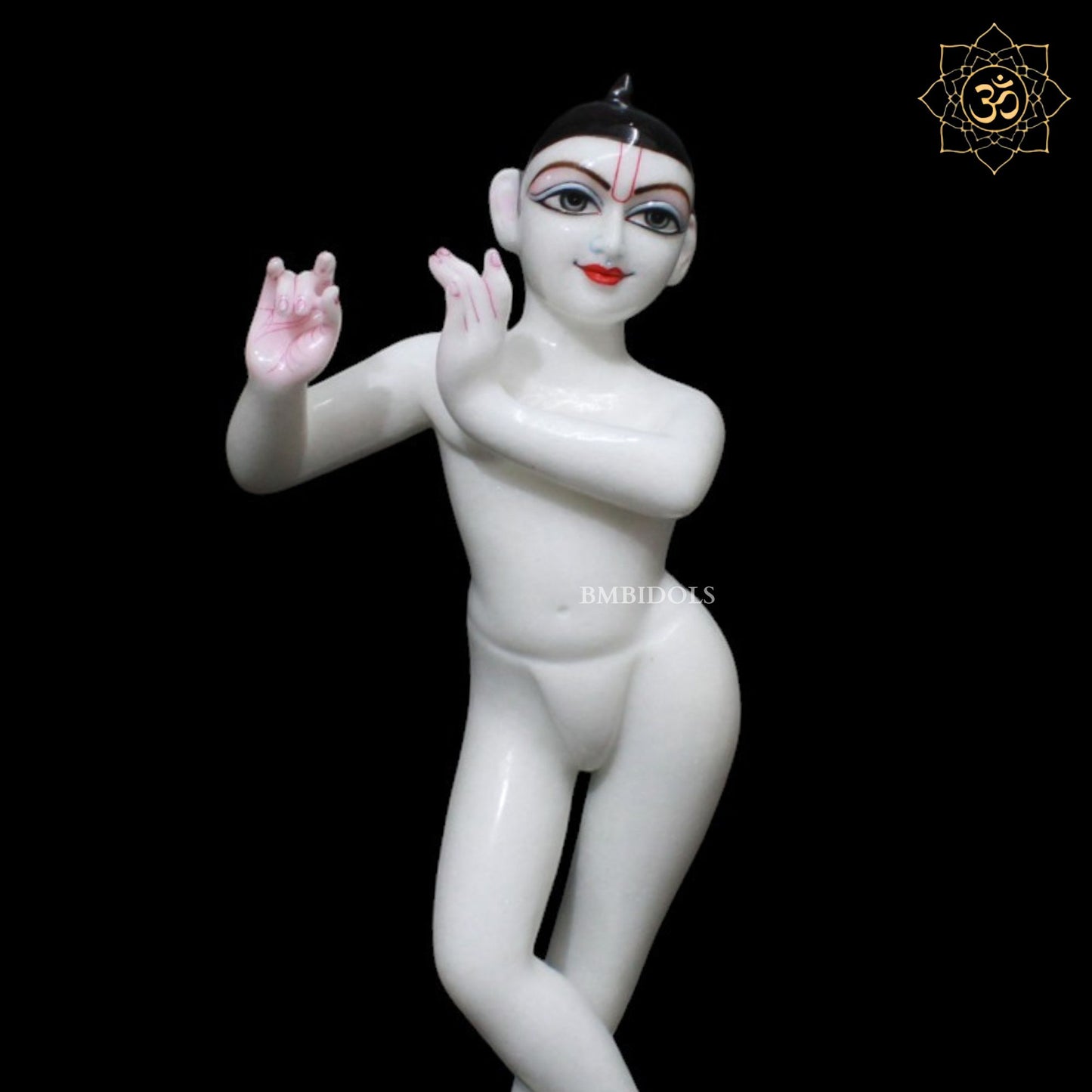 21inch Marble Iskcon Radha Krishna Murti for Homes and Temples Makrana Marble