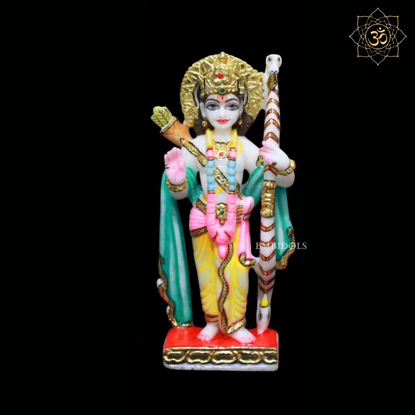 7inch Marble Ram Darbar Murti for Homes and Temples Makrana Marble