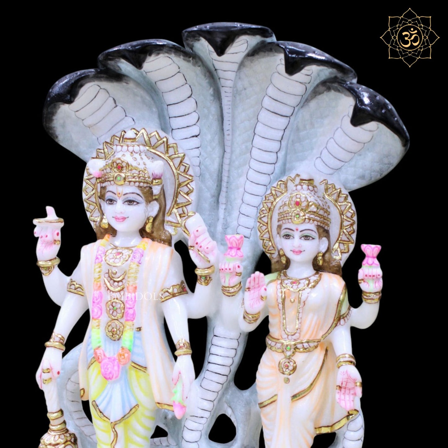 Lakshmi Narayan Marble Murti in 15inches of Makrana Marble
