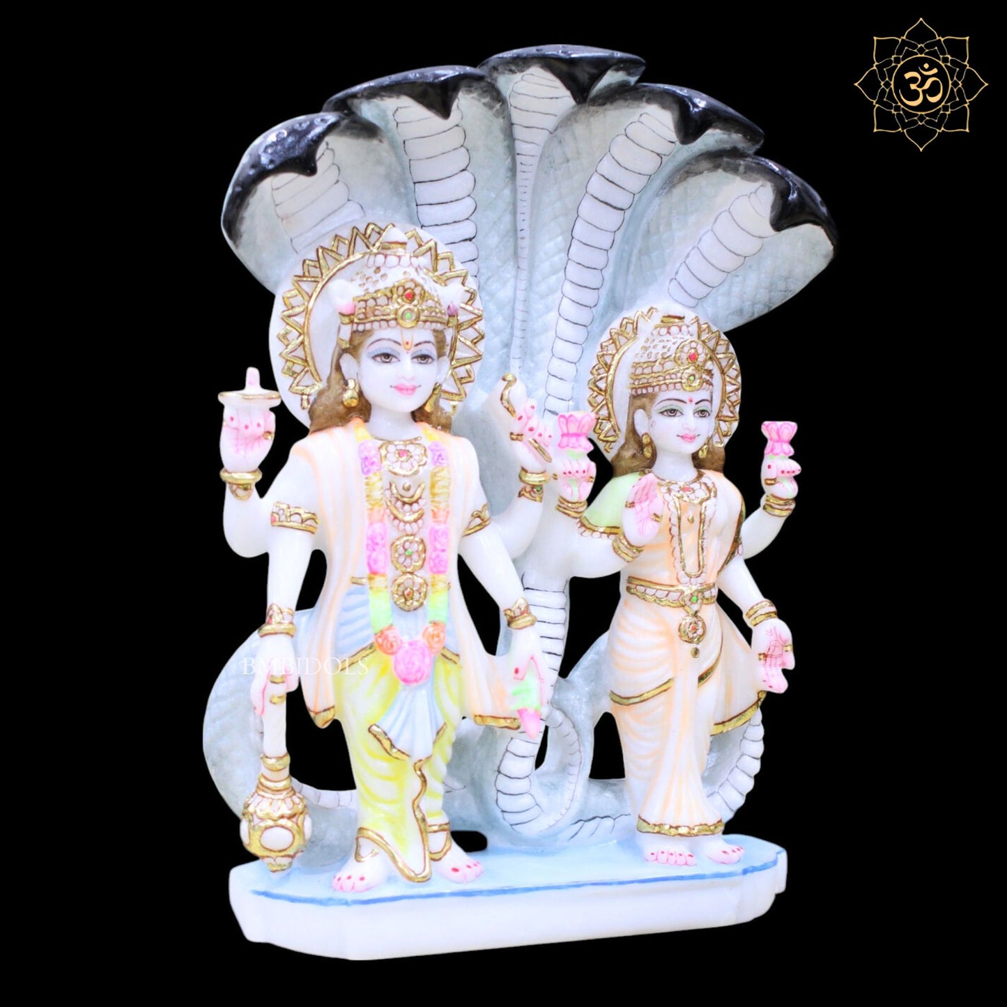 Lakshmi Narayan Marble Murti in 15inches of Makrana Marble