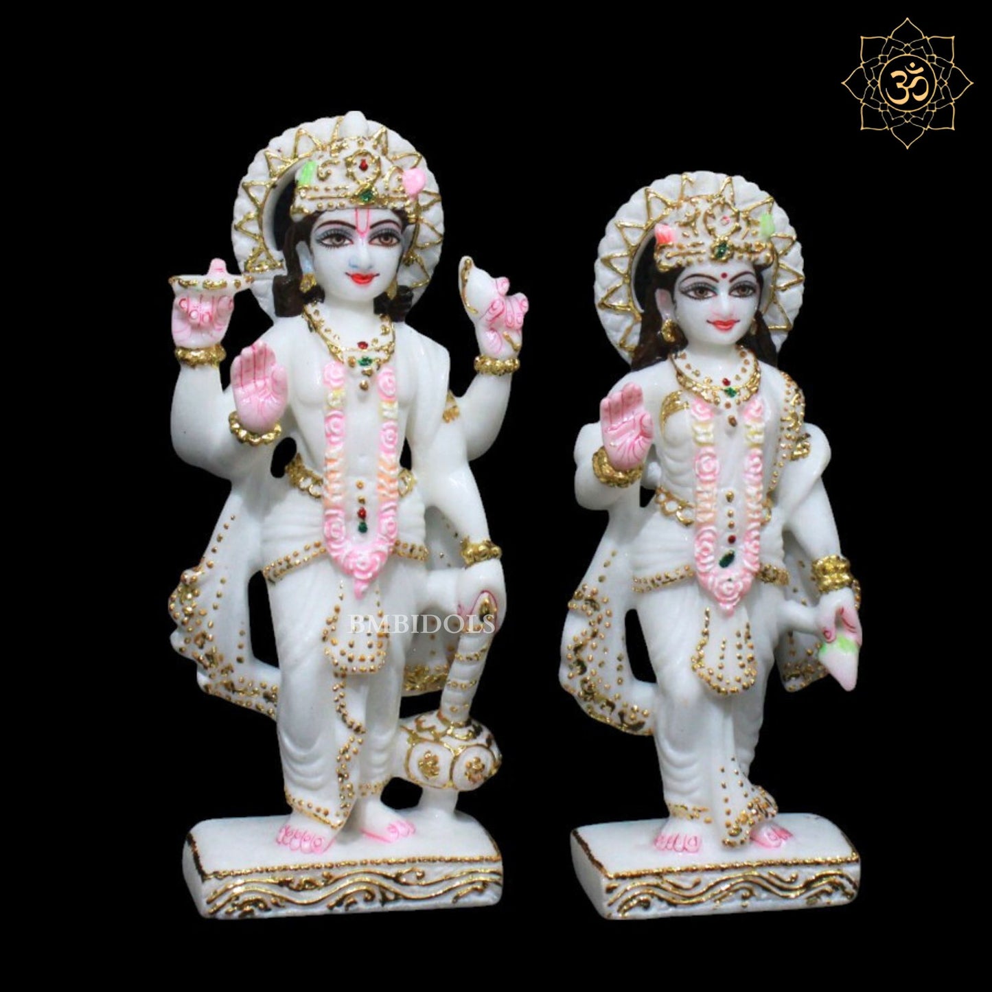 Lakshmi Narayan Marble Murti for Homes and Temples in 9inches