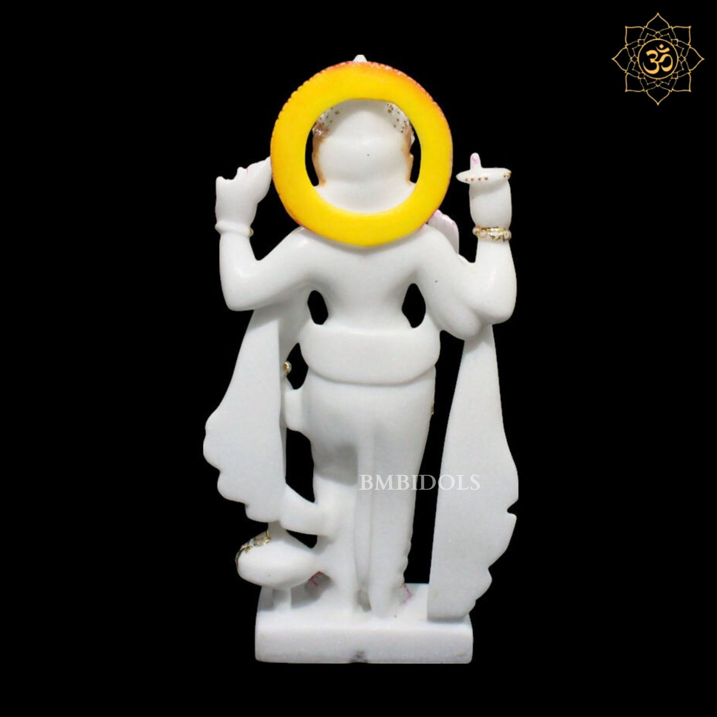 Marble Lakshmi Narayan Murti for Home Temples in 15inches Makrana Marble