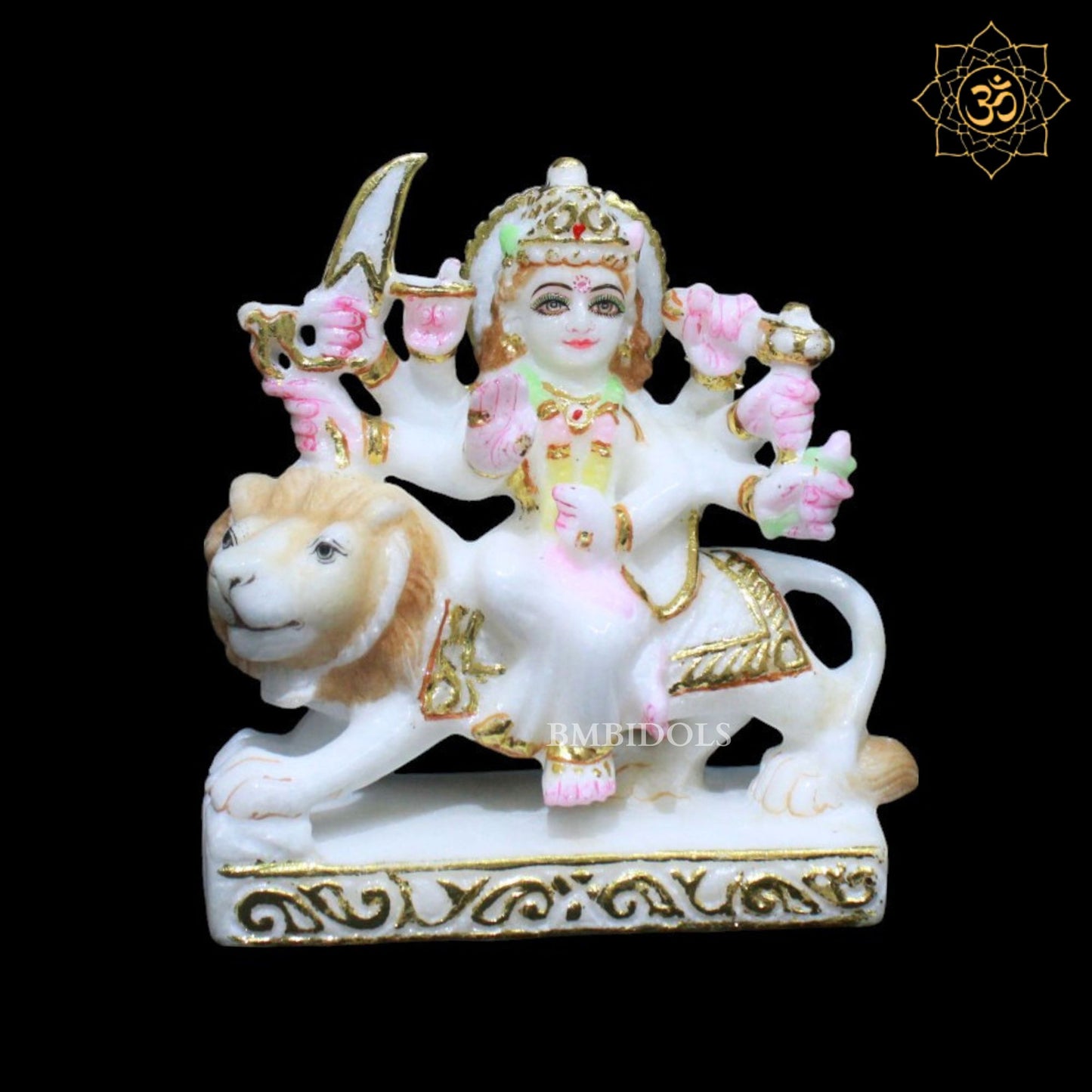 Durga Marble Murti for Home Temples designed in 6inches