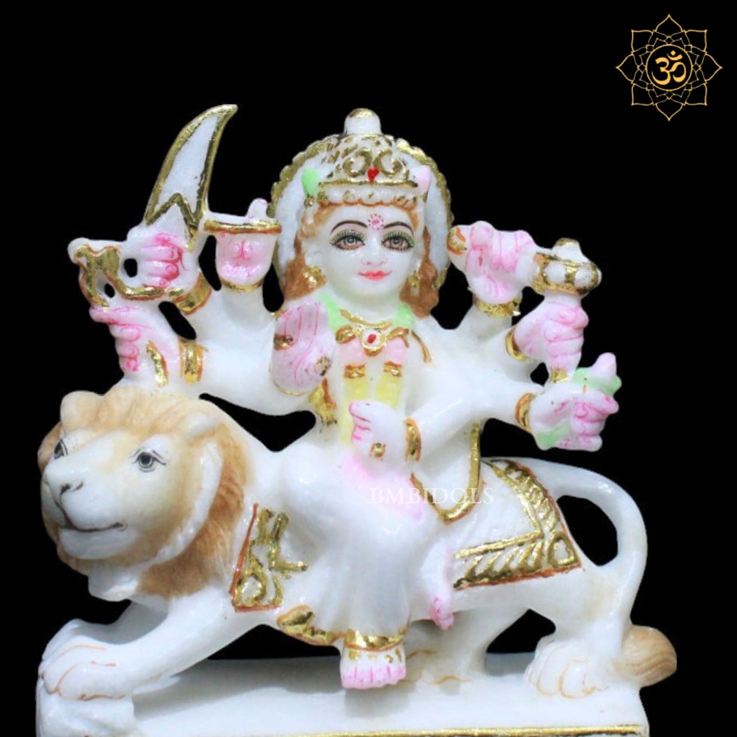Durga Marble Murti for Home Temples designed in 6inches