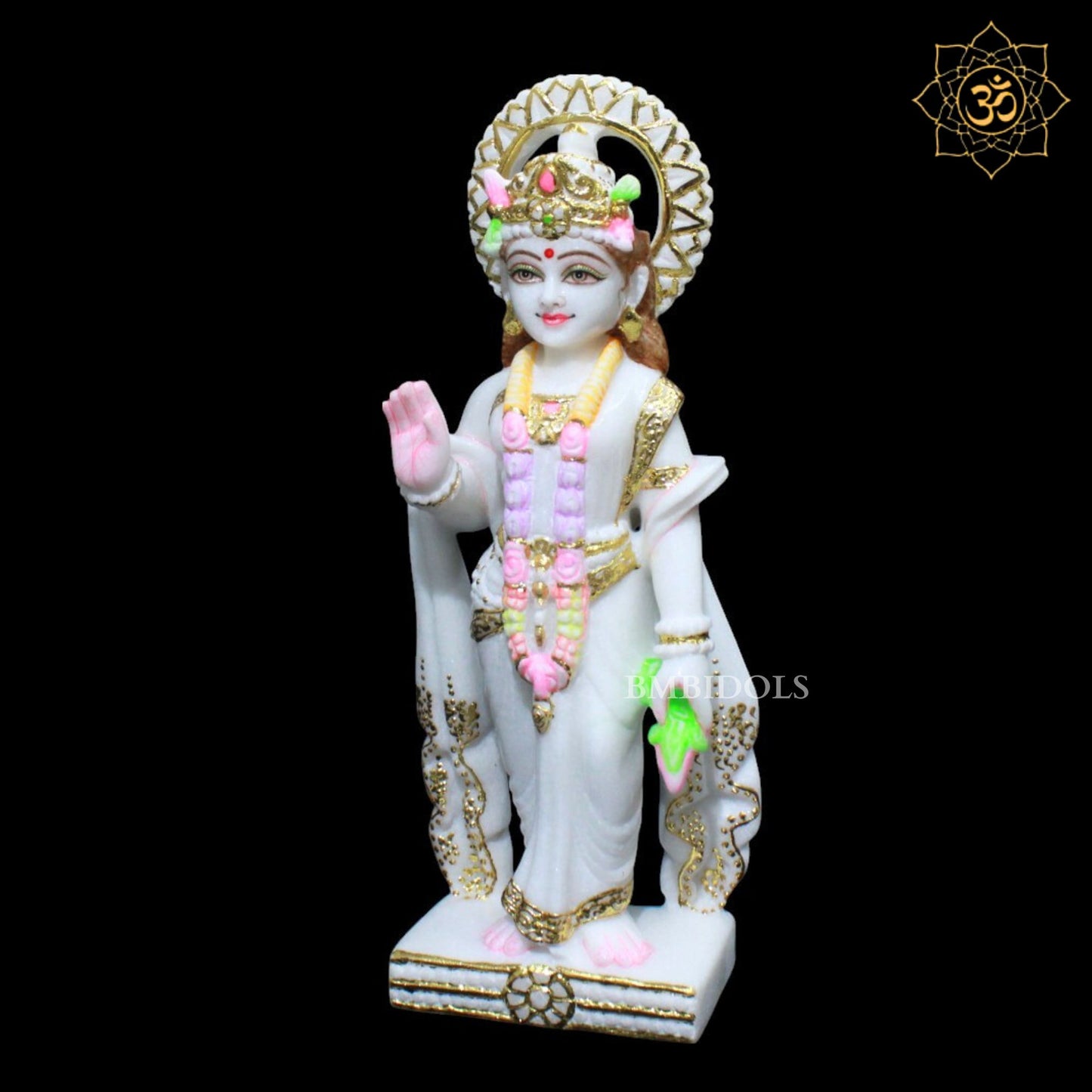 Ram Darbar Marble Statue in Makrana Marble with Ram, Lakshman, Sita and Hanuman