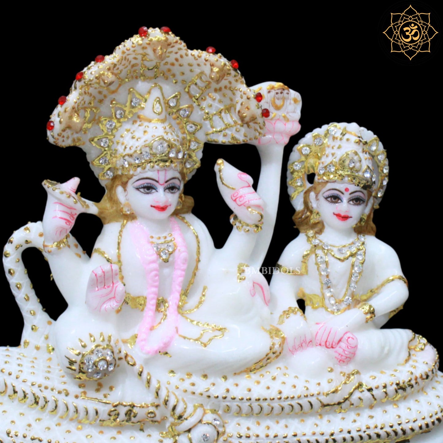 Lakshmi Narayan Marble Statue for Ghar mandirs in 7inch