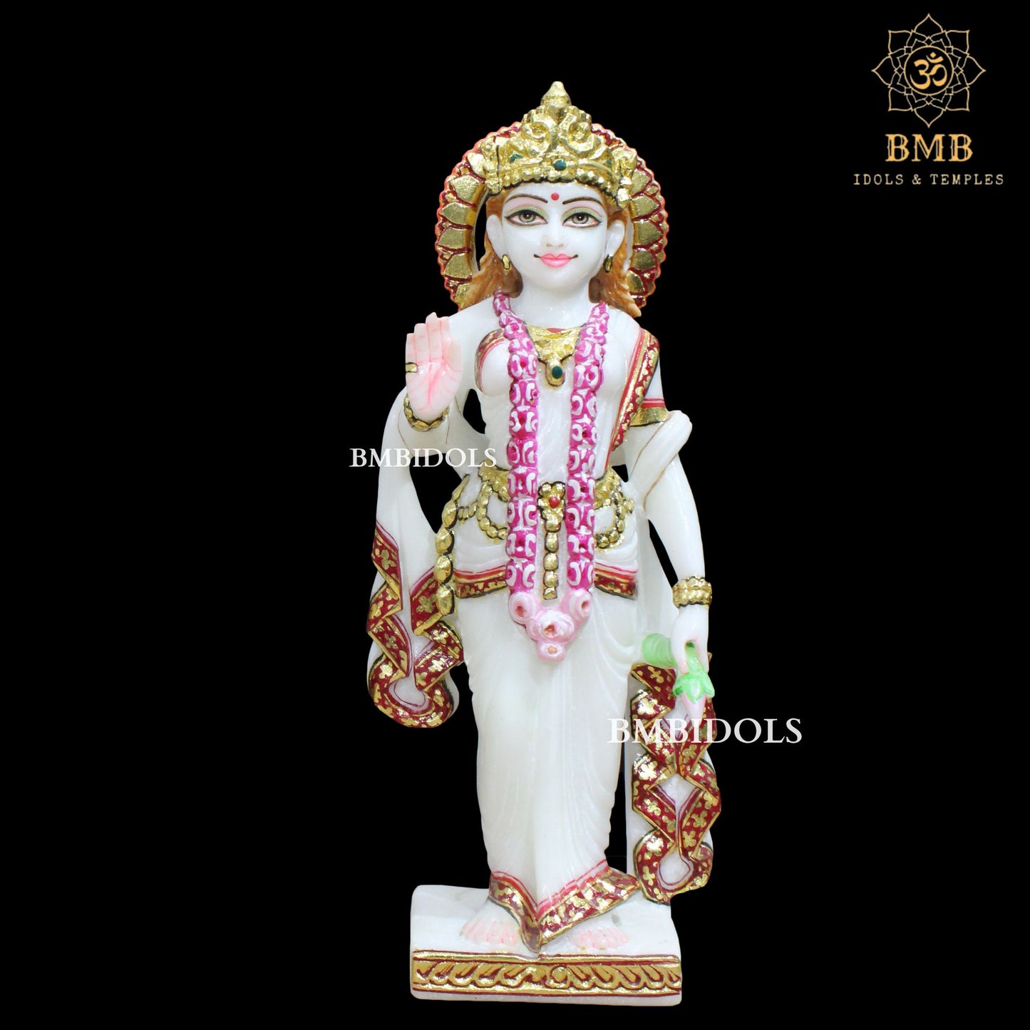 Marble Radha Krishna Murti with Doble Palla in Makrana Marble