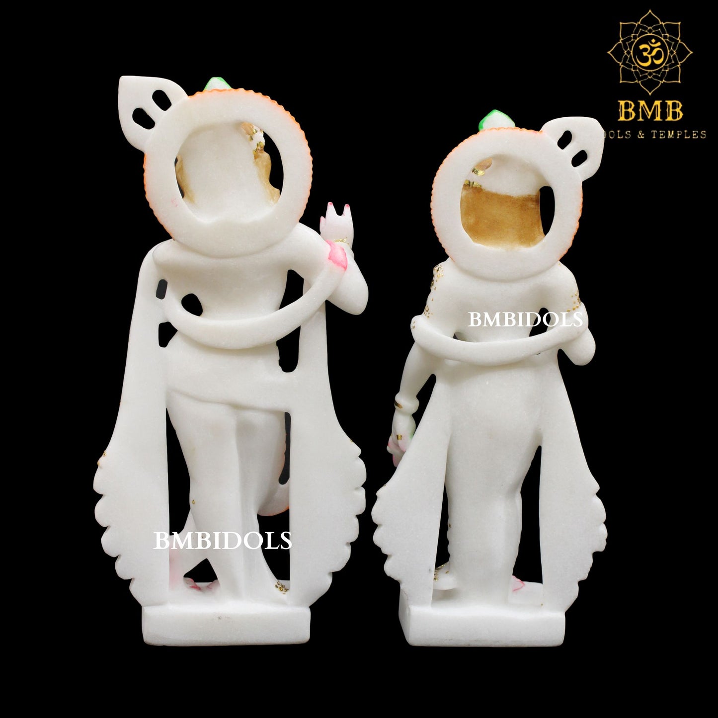 Marble Radha Krishna Murti made in natural Marble in 12inches