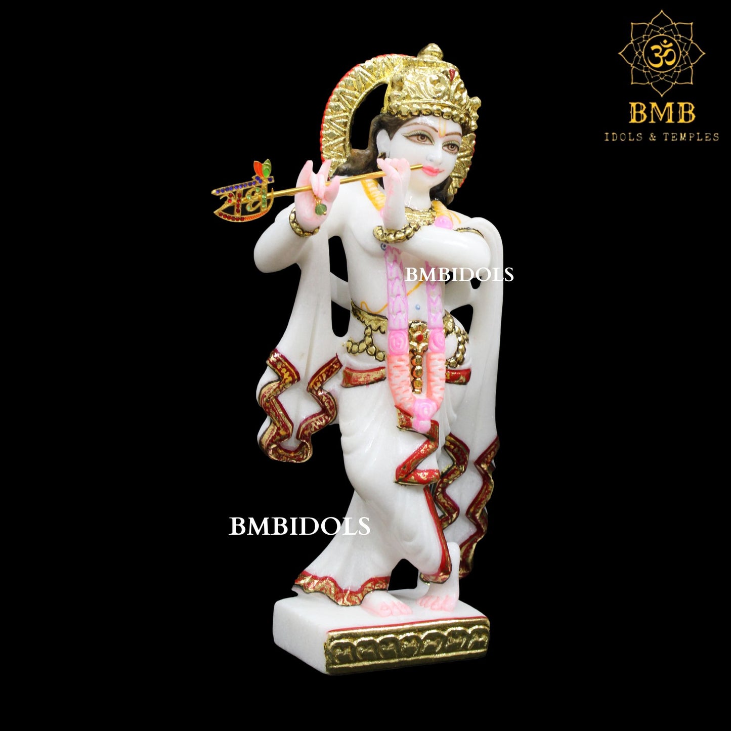 Radha Krishna Marble Statue made in 12inches in Makrana Marble