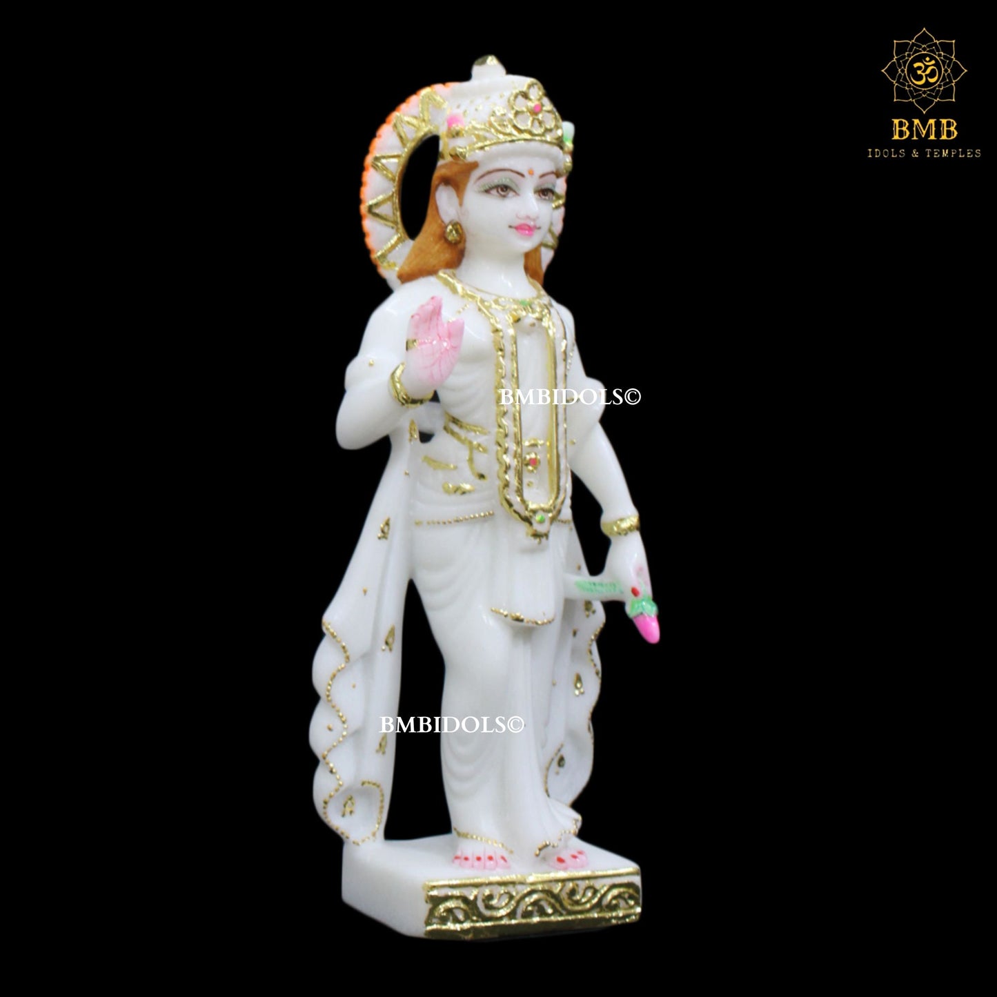 Marble Radha Krishna Murti made in Makrana Marble in 12inches