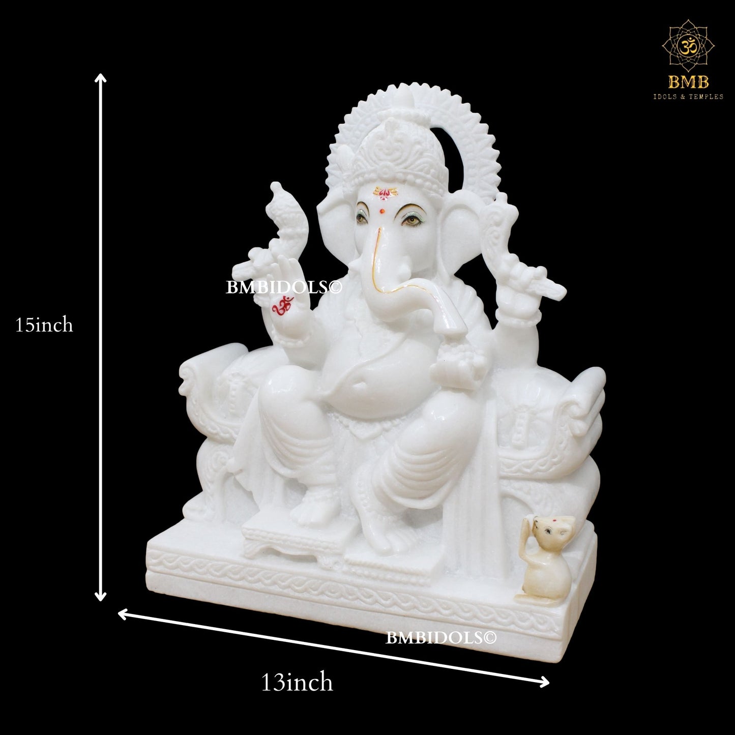 White Marble Ganesh Statue