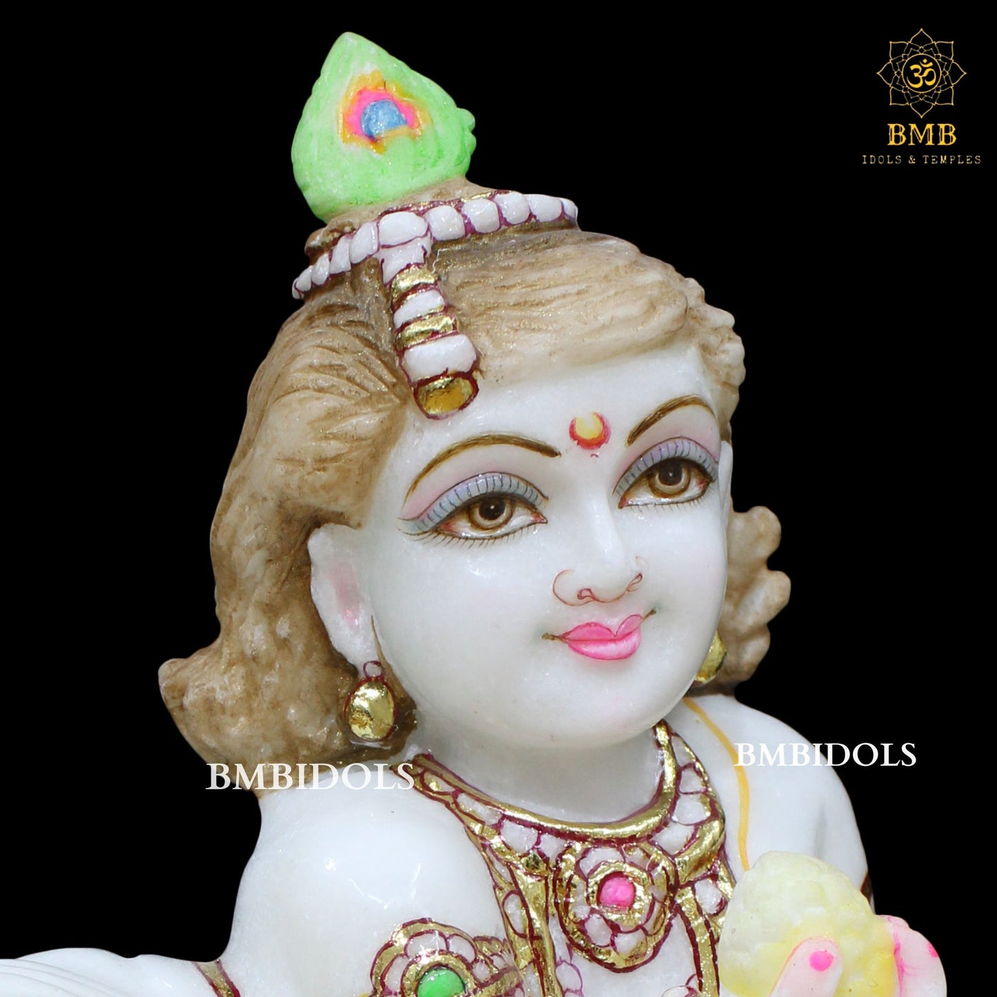 White Marble Krishna Statue