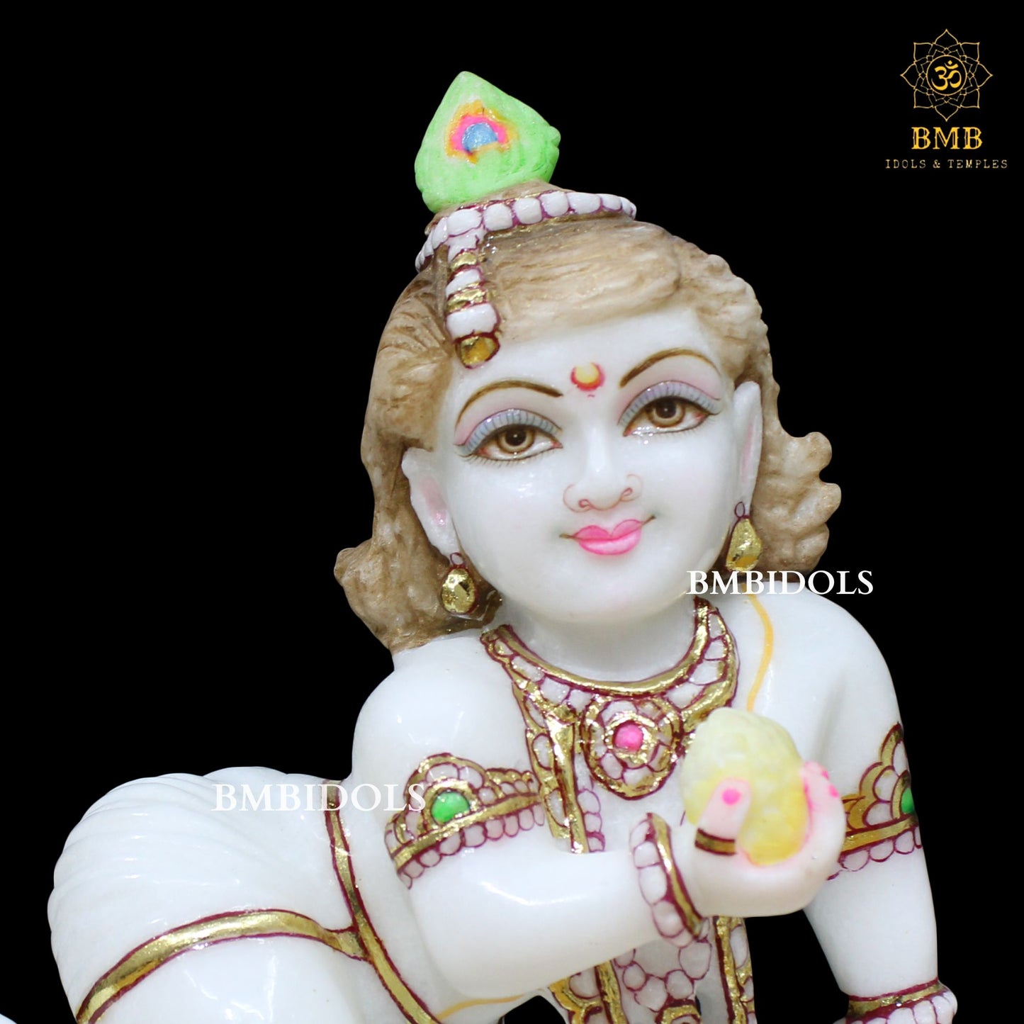 Marble Laddu Gopal Statue