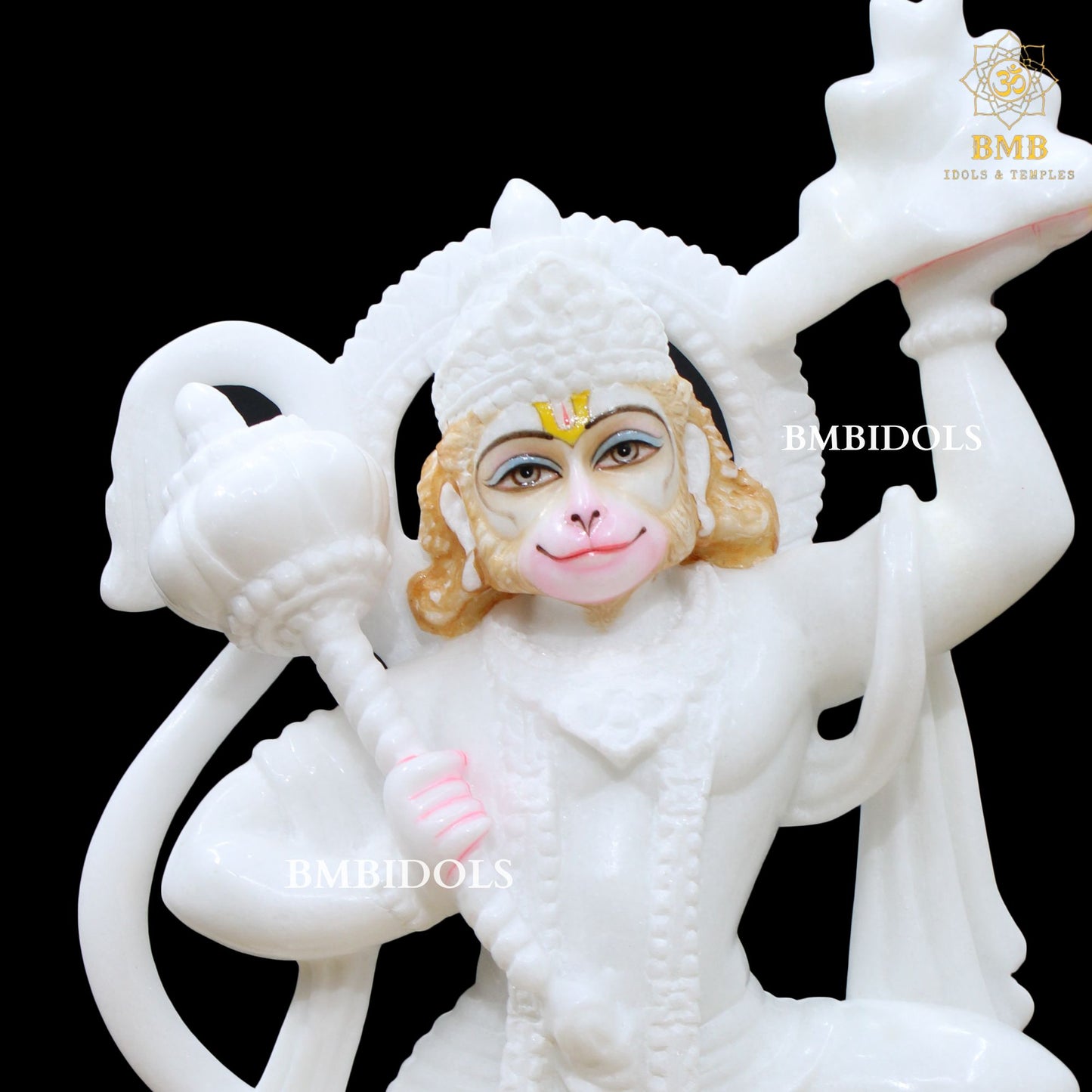White Marble Hanuman Statue
