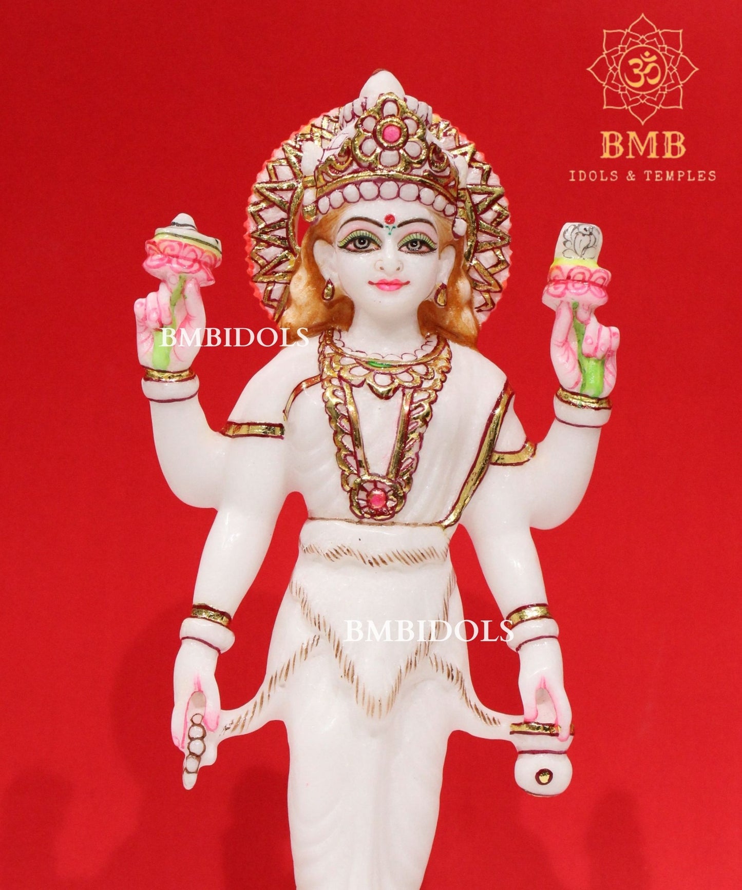 Marble Parvati Mata Statue