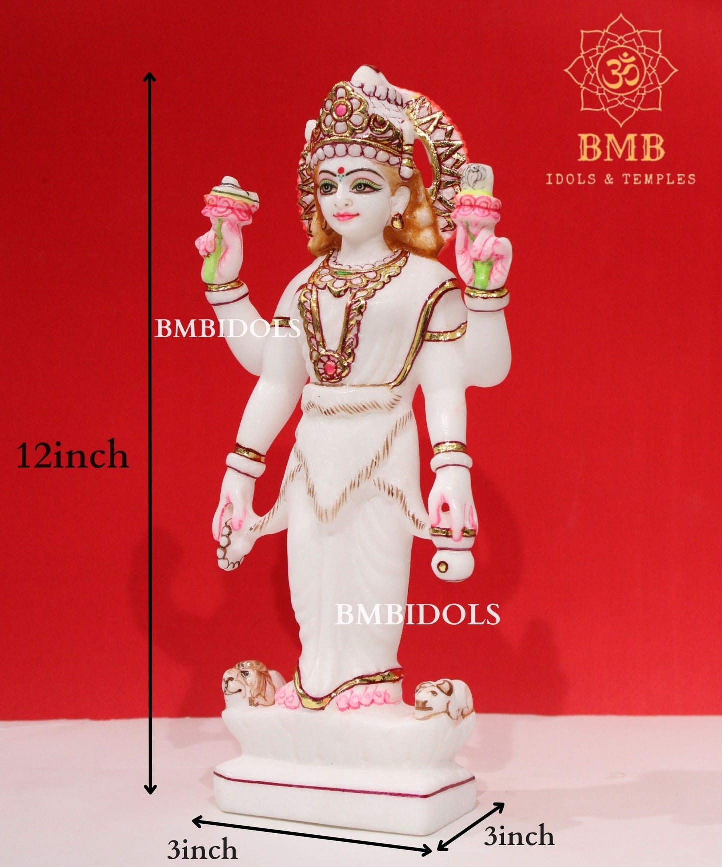 12inch Marble Parvati Statue
