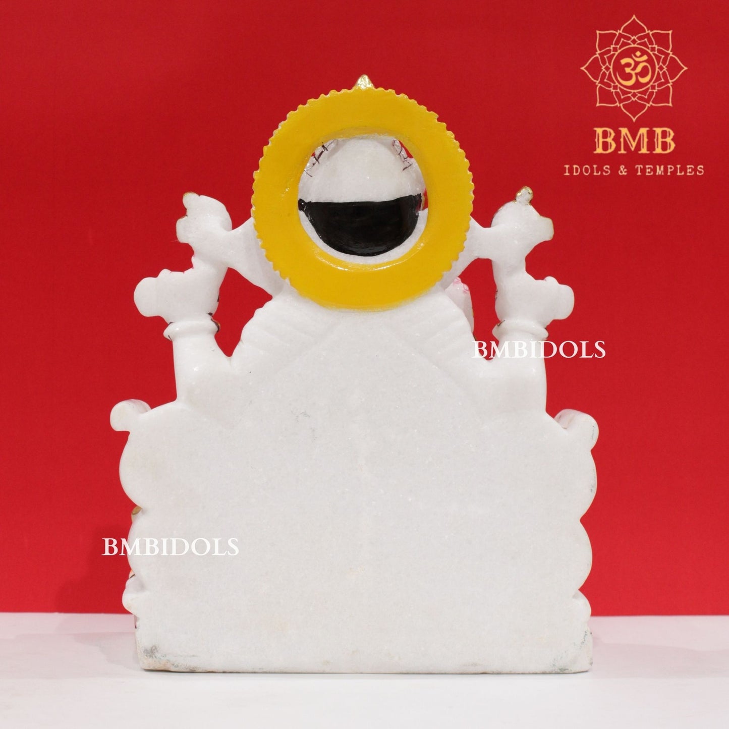 Marble Ganesh Murti in Makrana Marble in 12inches for Homes