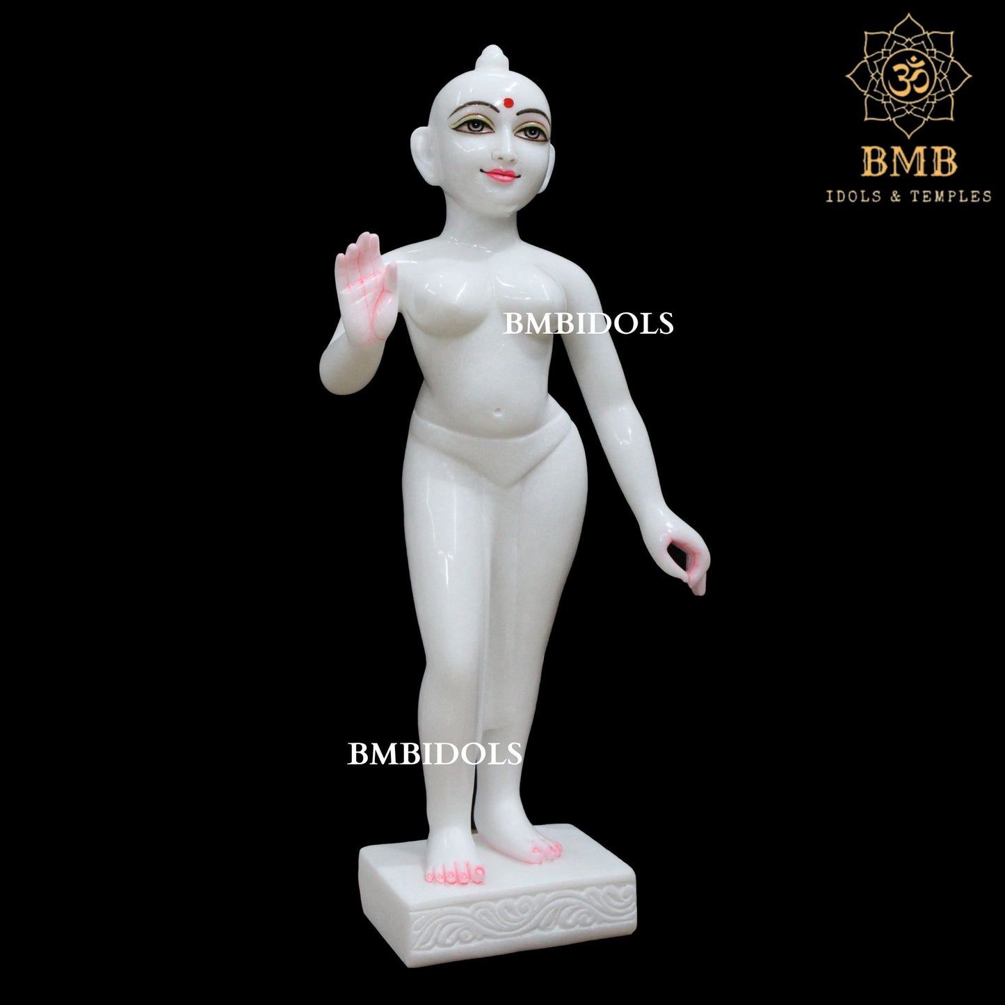 Marble Iskcon Radha Krishna Murti in 2feet made in Makrana Marble