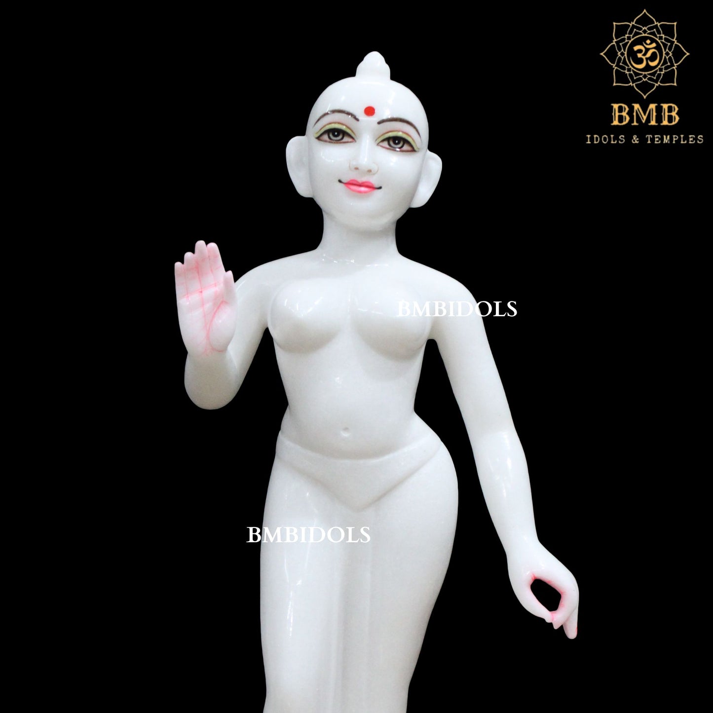 Marble Iskcon Radha Krishna Murti in 2feet made in Makrana Marble