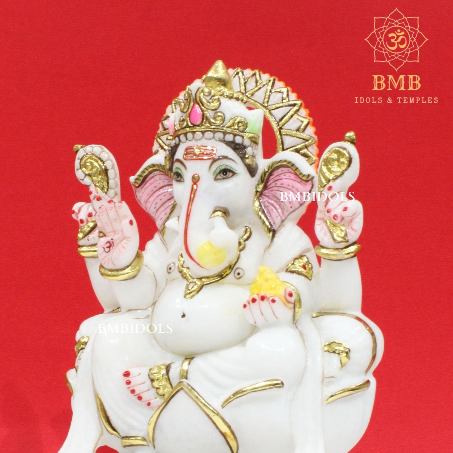 Marble Ganpati Statue made in Vietnam Marble in 9inch