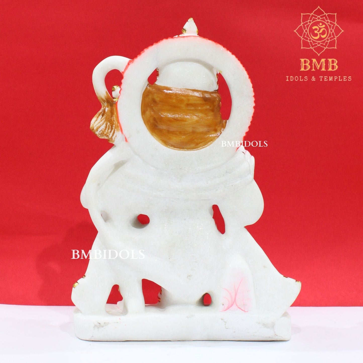 Marble Hanuman Murti in Makrana Marble 15inches ashirwad Posture