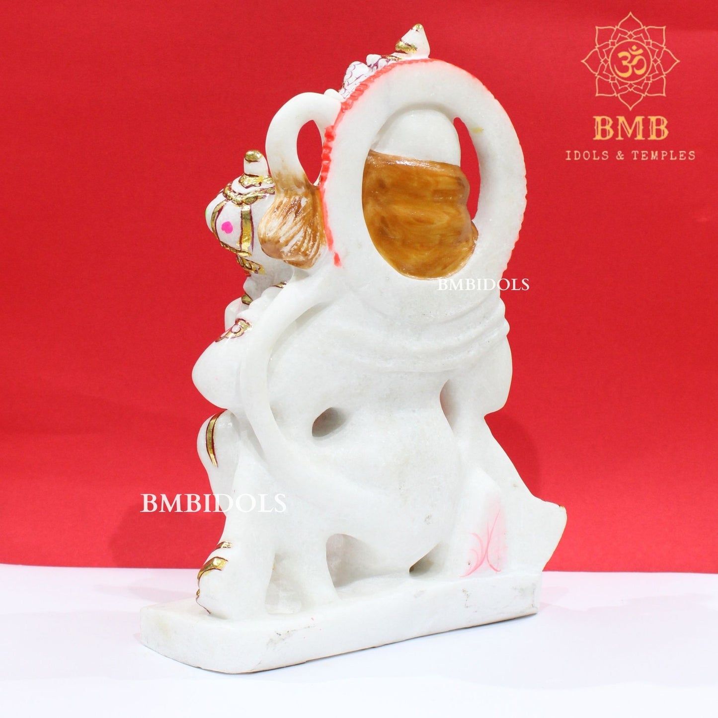 Marble Hanuman Murti in Makrana Marble 15inches ashirwad Posture