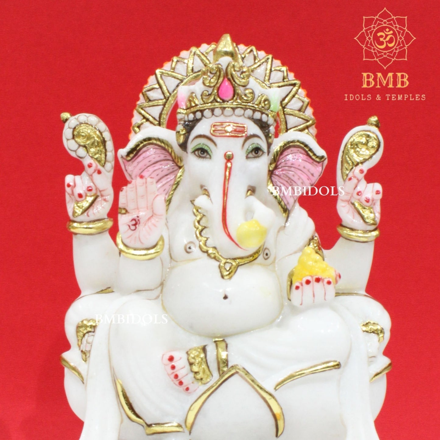 Marble Ganpati Statue made in Vietnam Marble in 9inch