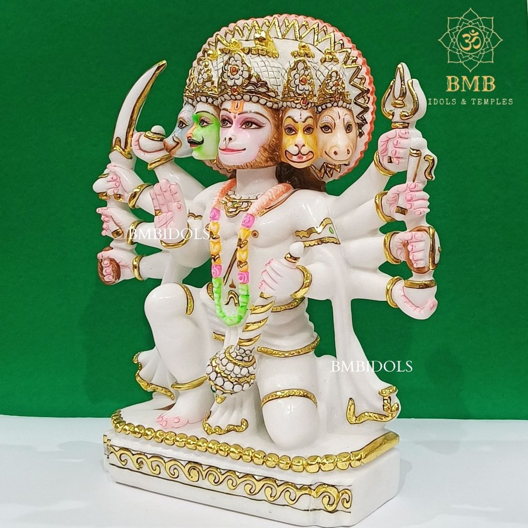 Marble Panchmukhi hanuman Murti