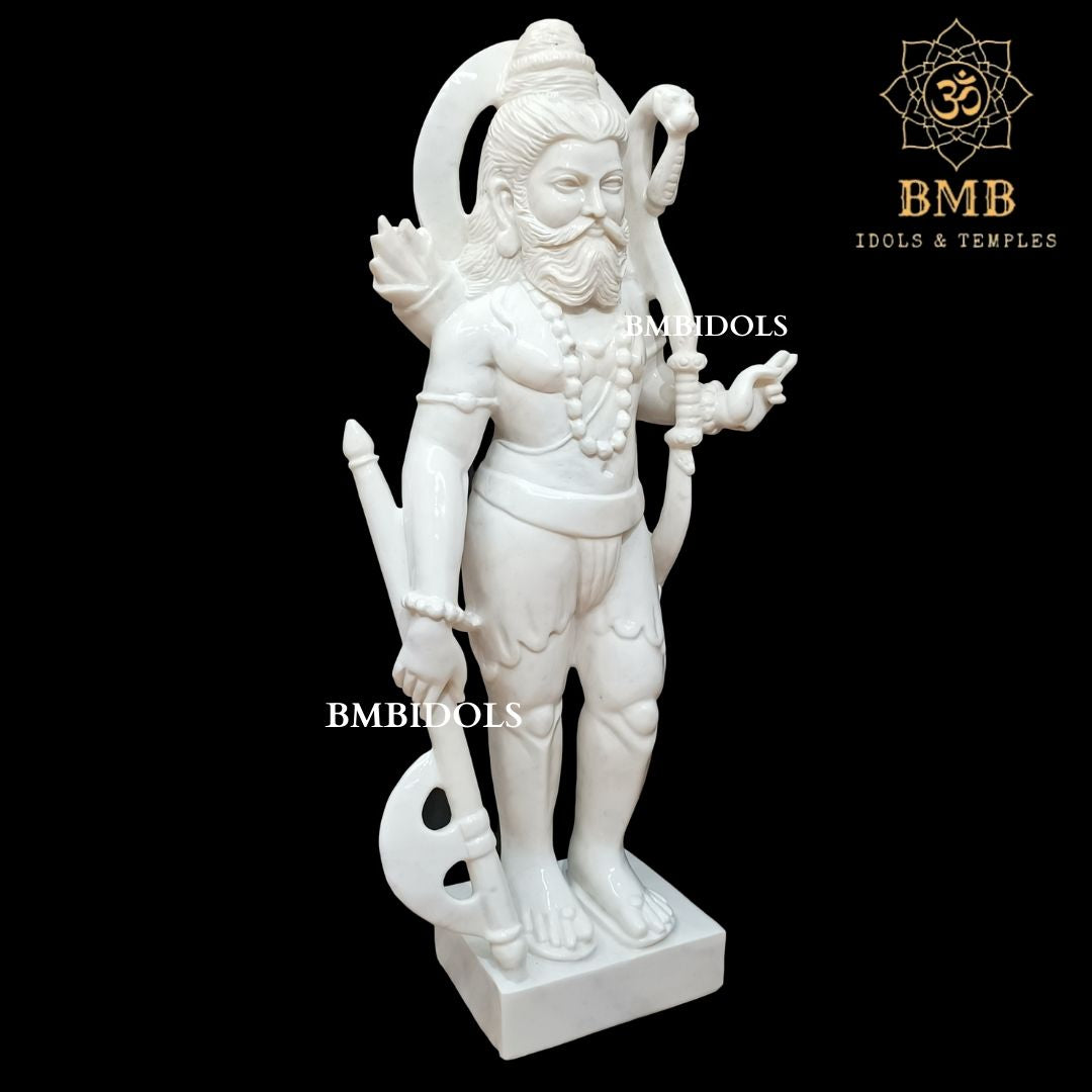 Marble Parshuram Bhagwan Murti made in Makrana Marble in 24inches