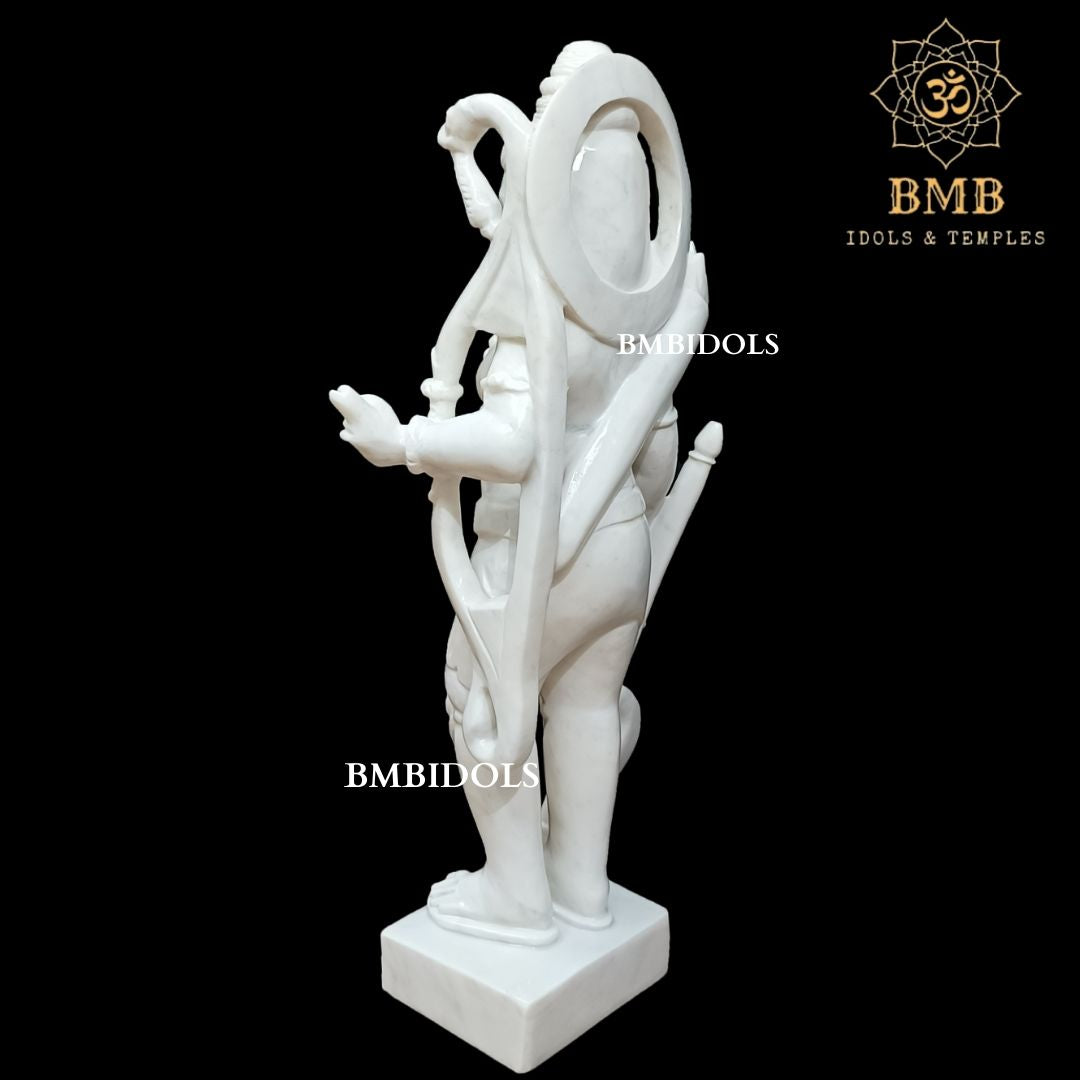Marble Parshuram Bhagwan Murti made in Makrana Marble in 24inches
