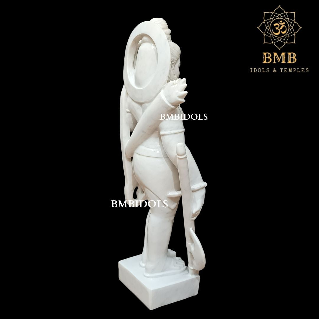 Marble Parshuram Bhagwan Murti made in Makrana Marble in 24inches