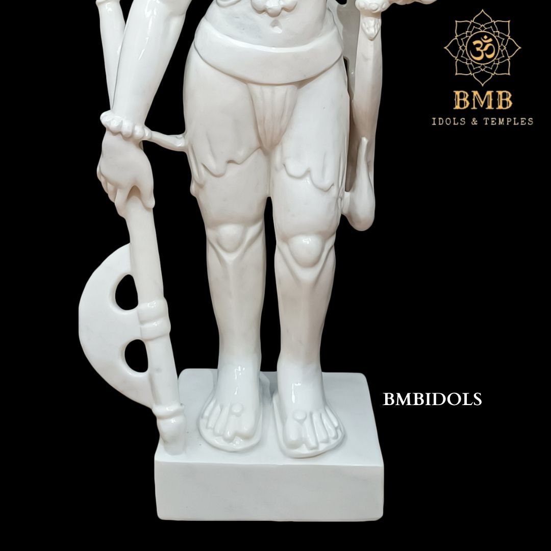 Marble Parshuram Bhagwan Murti made in Makrana Marble in 24inches