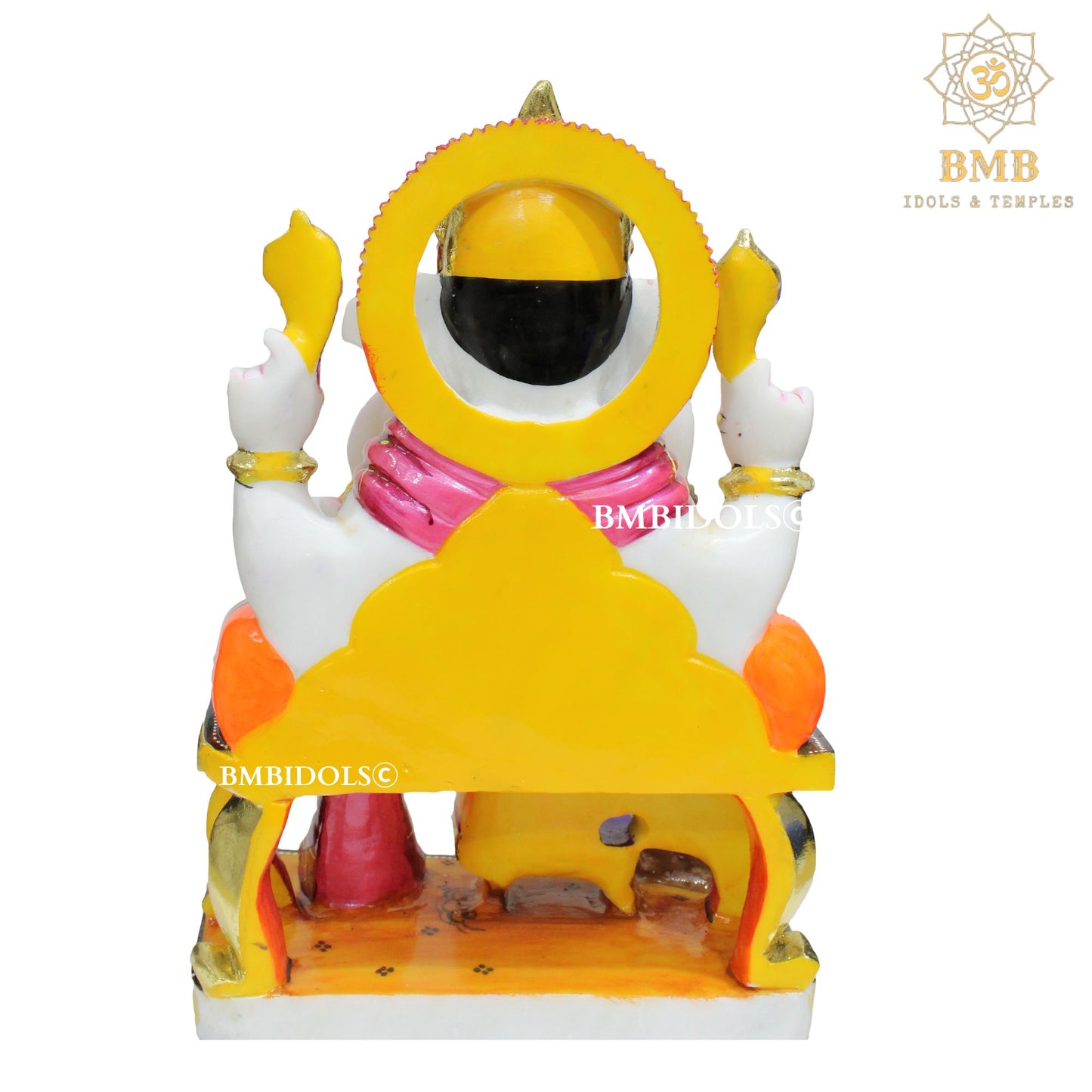 Marble Ganesh Murti made in Natural makrana marble in 18inches