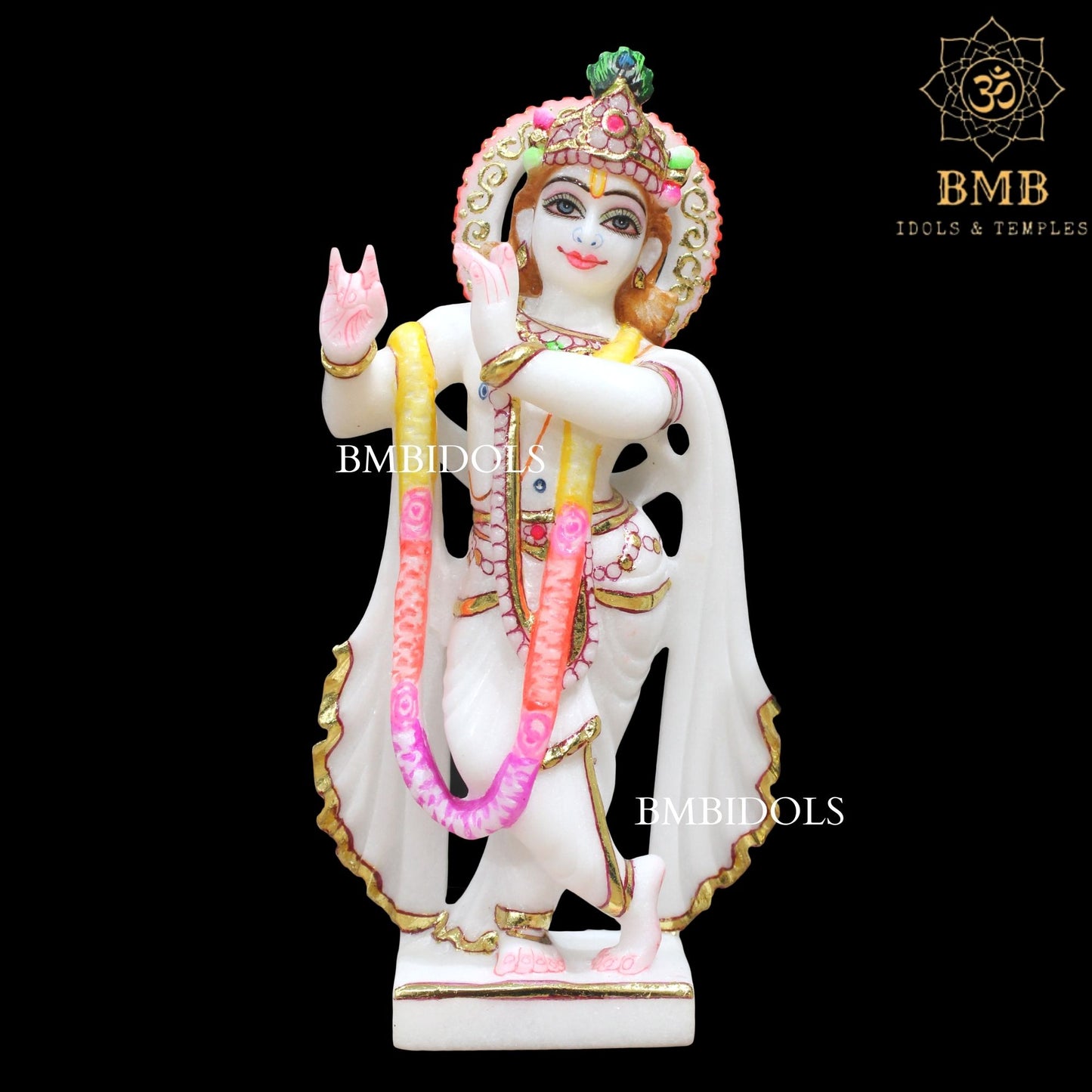 Small Marble Krishna Statue