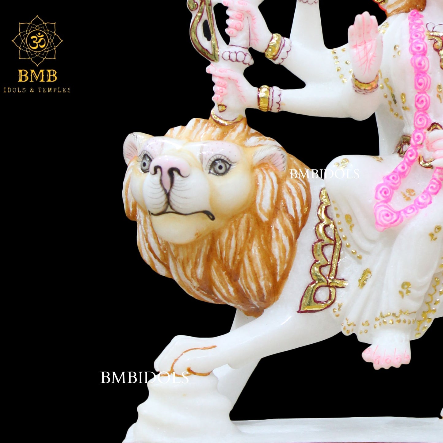 Durga Mata Marble Statue in 12inches for Home and Temples