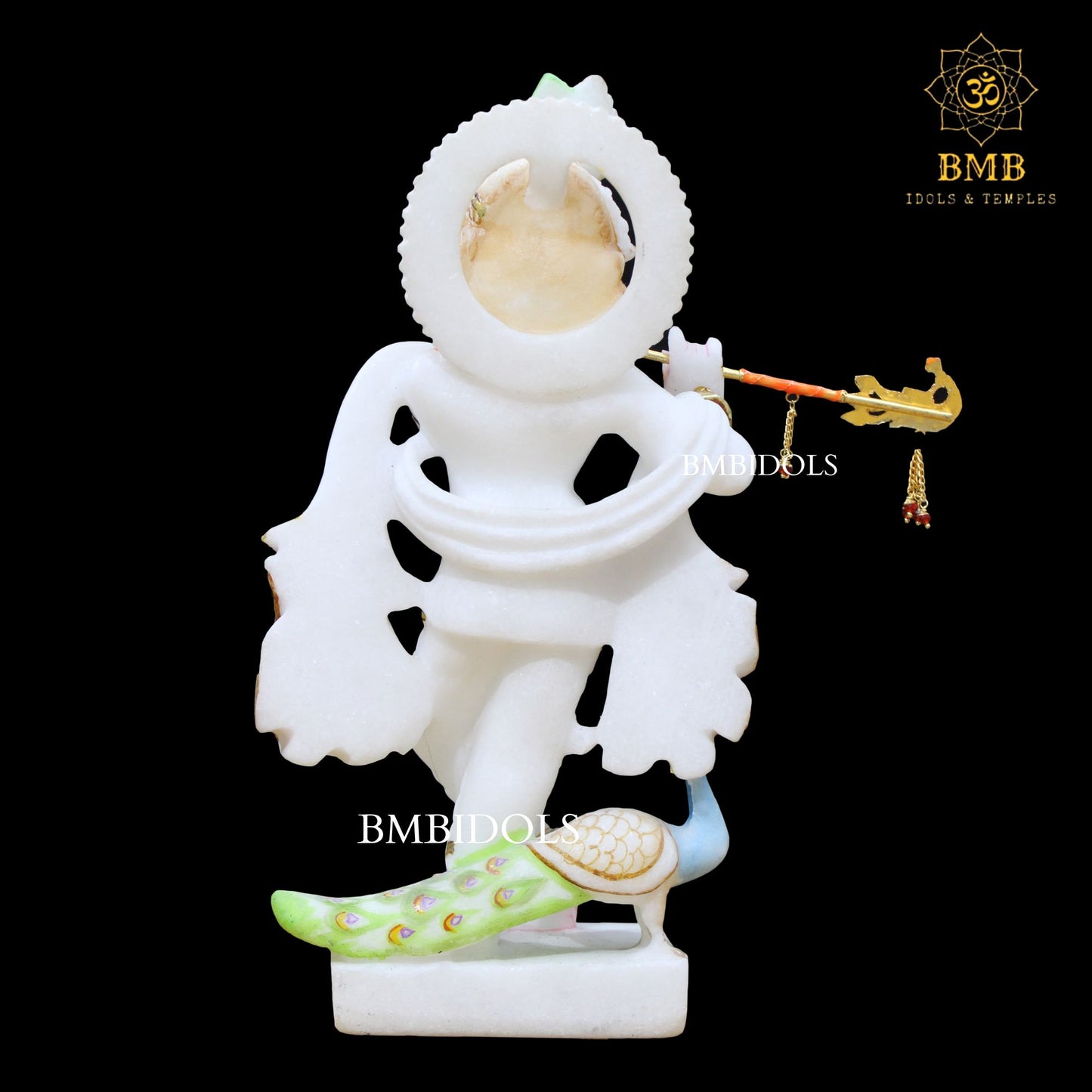 Marble Krishna Statue for Home & Temples in 12inches