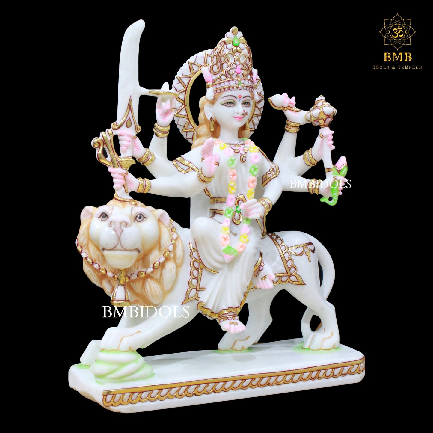 Durga Mata Marble Murti made in 15inches for Homes and Temples