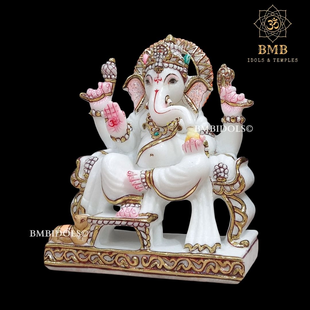 Marble Ganesh ji murti