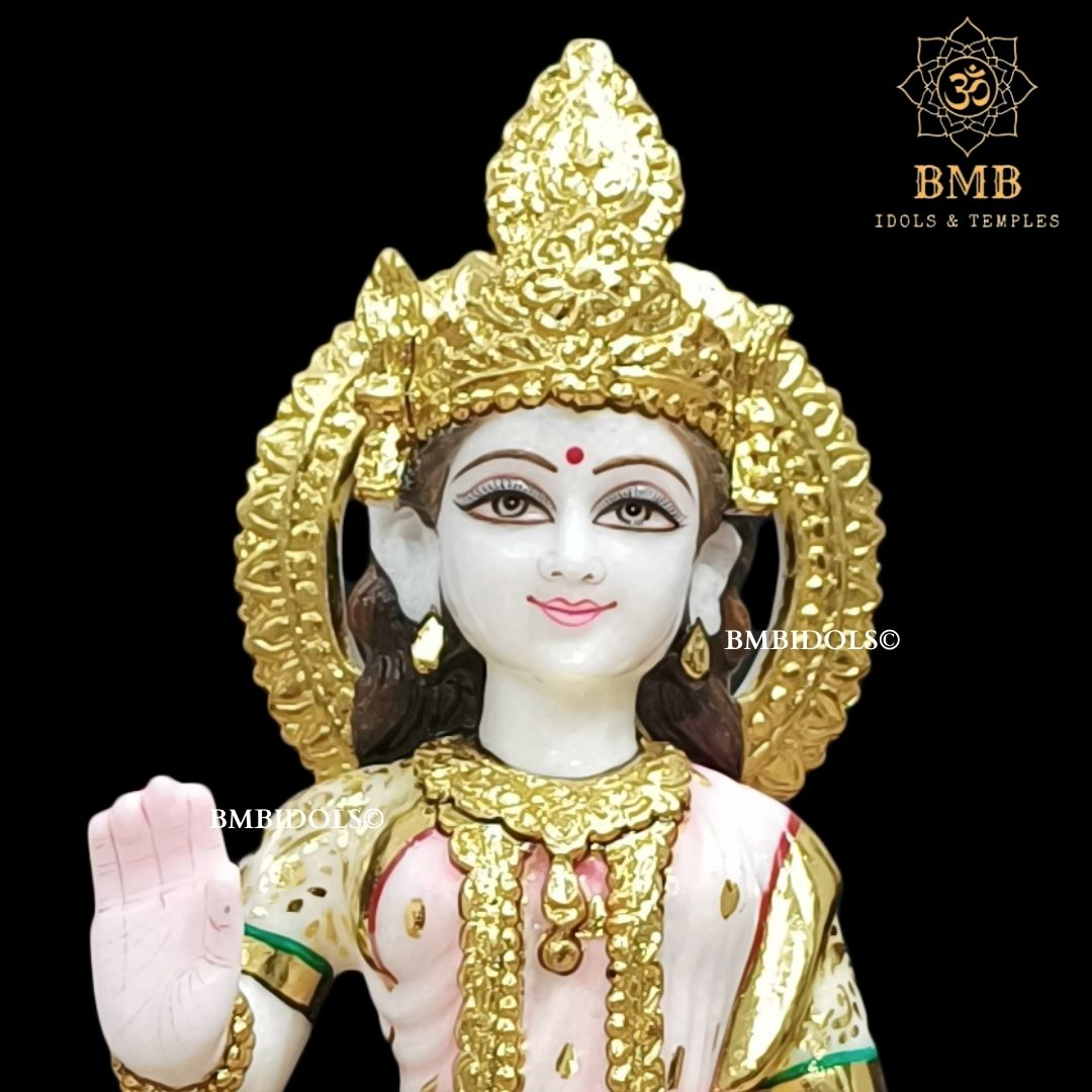 Marble Radha Krishna Statue Made in White Makrana Marble