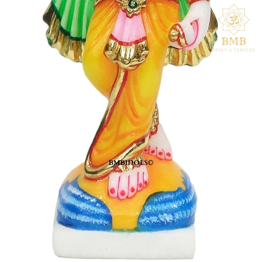 Marble Chakradhari Krishna Statue in small size for Home and Temples