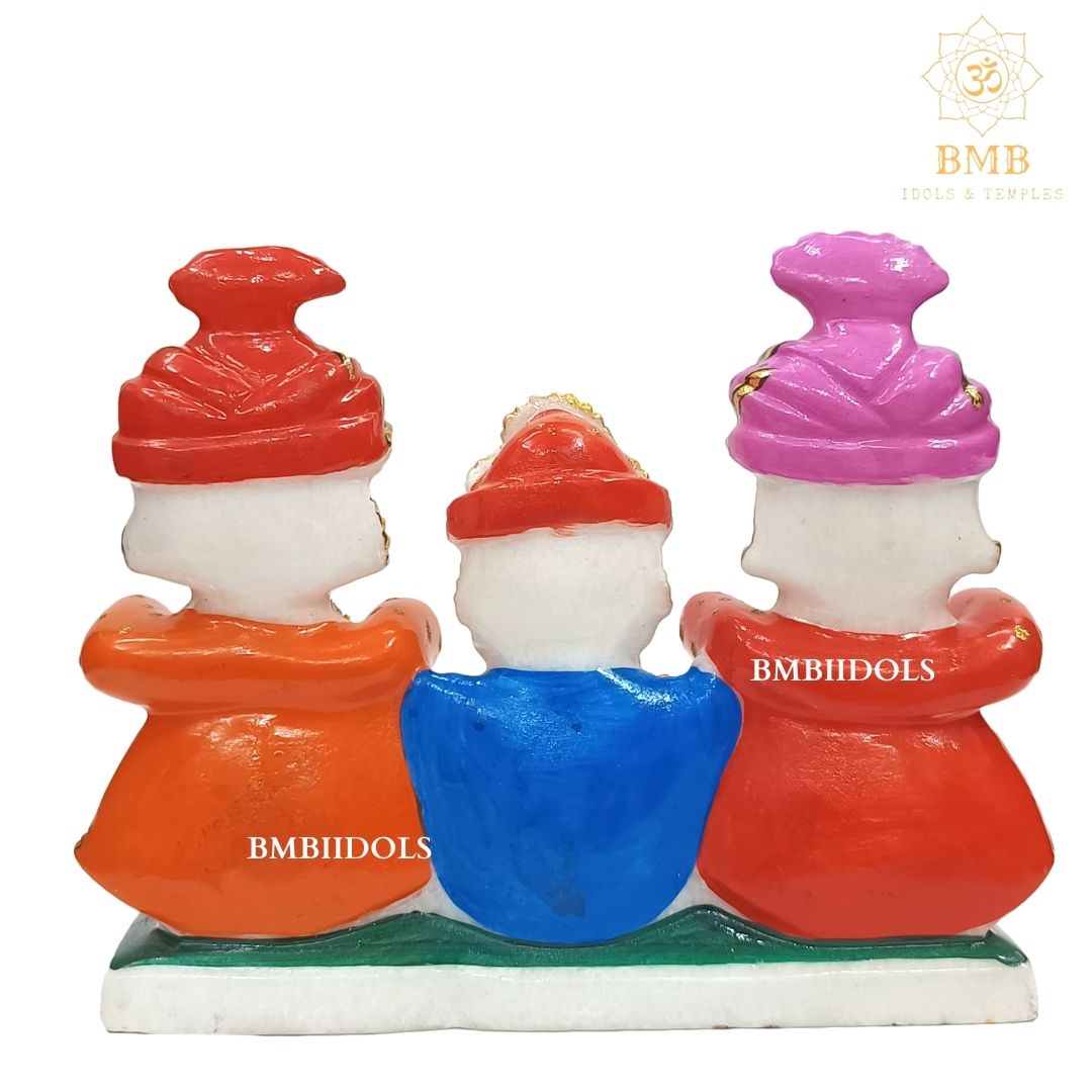 Marble Jagannath Balabhadra and Subhadra Statue made in Makrana Marble