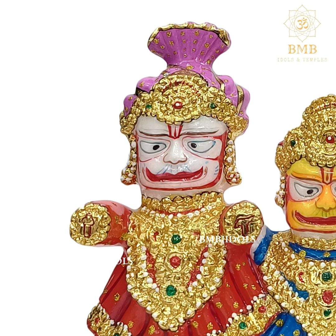 Marble Jagannath Balabhadra and Subhadra Statue made in Makrana Marble